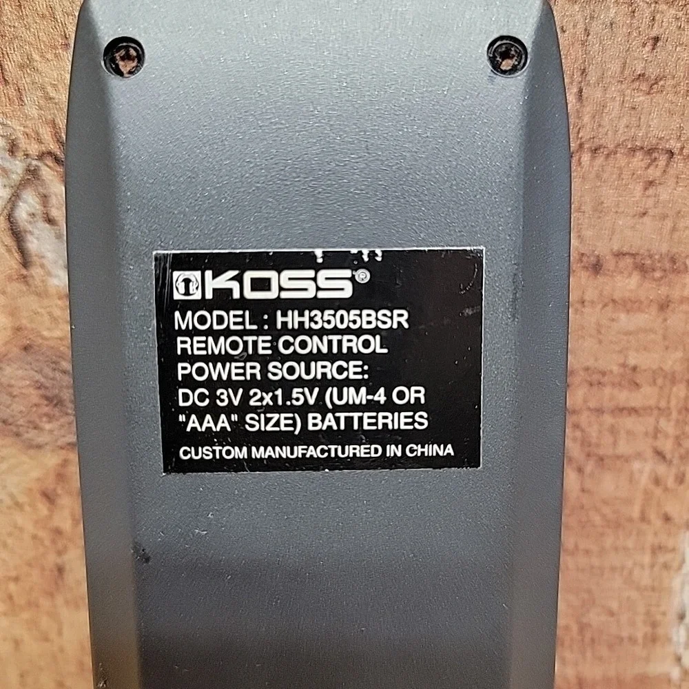 Genuine KOSS HH3505BSR Remote Control for CD Unit Tested & Working